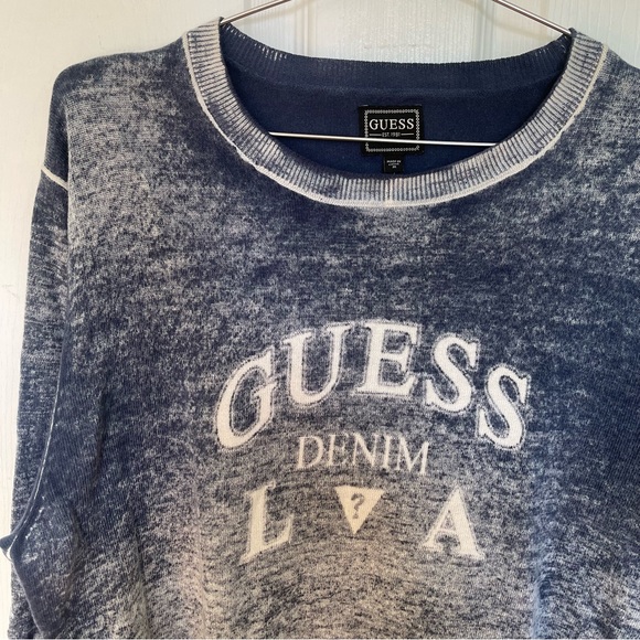 Guess Faded Blue Sweater - Picture 2 of 3